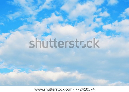 sky view with white cloud