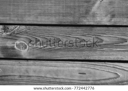 Wooden wall texturein black and white color. Abstract background and texture for design.