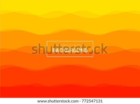 Abstract vector orange poster background design template
