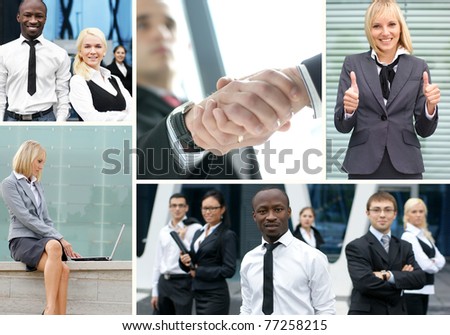 Collage made of some business pictures