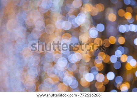 Abstract blurred Christmas or holiday lights bokeh background