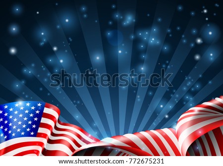 An American flag patriotic or political design Royalty-Free Stock Photo #772675231