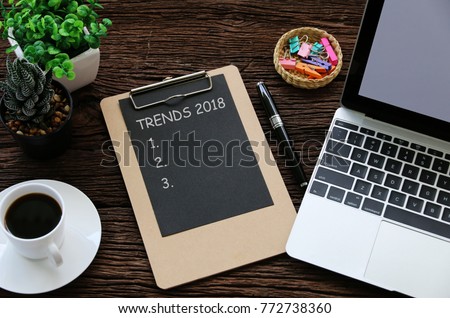 TRENDS 2018 Business Concept