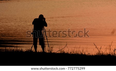 silhouette professional photographer