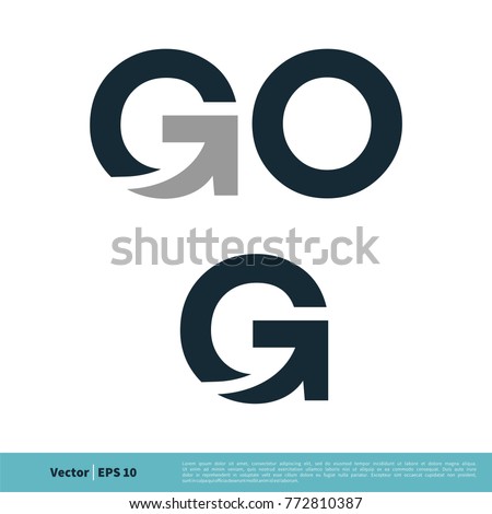 Go and Letter G Icon Vector Logo Template Illustration Design. Vector EPS 10. Royalty-Free Stock Photo #772810387