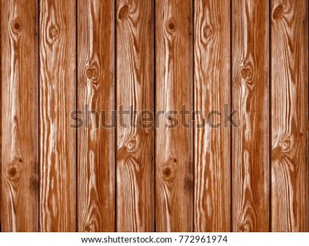 EPS10 Vector wood texture of pine planks with knots.  Wooden abstract background made from photo.