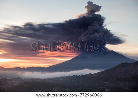 eruption of mount agung bali