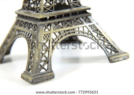 Eiffel tower with book
