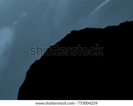 Moonlight colored extreme mountains. Abstract view. Background, texture, pattern, wallpaper