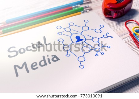 Spiral notebook, Social media