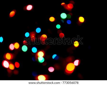 image of abstract defocused bokeh lights background / with copy space