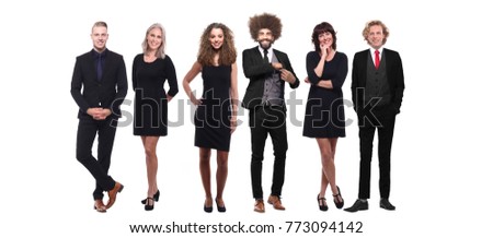 Business people in black