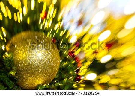 Christmas lights bokeh abstract background