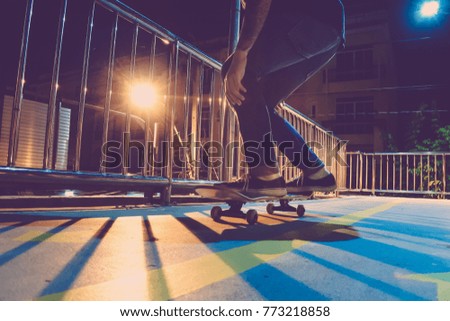 Skateboarding lifestyle extreme sports