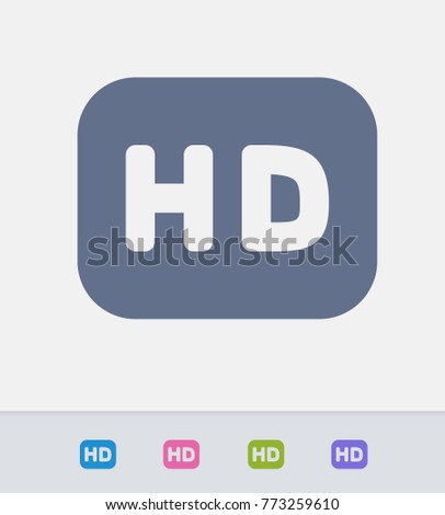 HD Tag - A professional, pixel-aligned icon. 