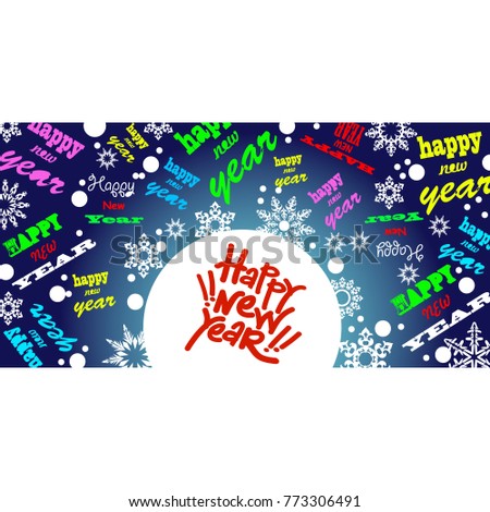 Christmas Greeting Card. Vector New Year posters. Merry Christmas banners