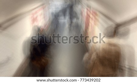 abstract underground corridor