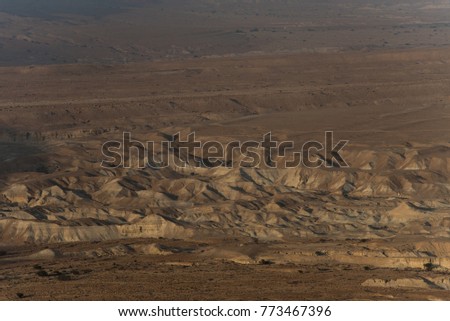 Desert landscape near Masada, Israel