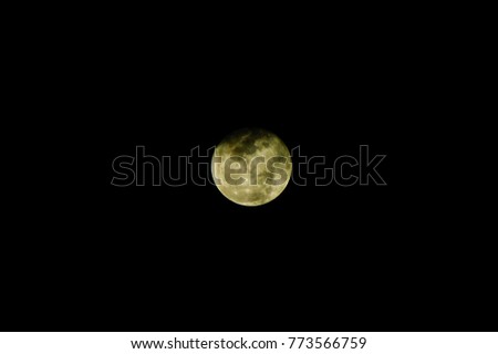 Full Moon On The Dark Night