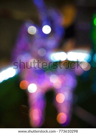 abstract blur christmas lights bokeh for pattern and background