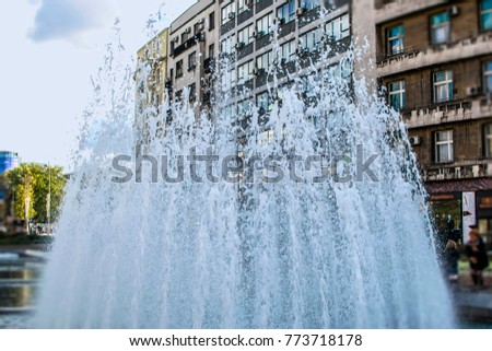 Fountain, architecture, water