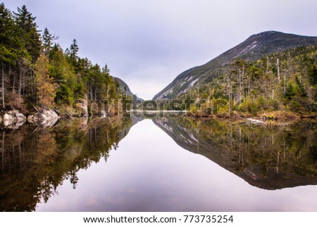 Adirondack Lake View with Mountains Royalty-Free Stock Photo #773735254