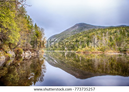 Adirondack Lake View with Mountains Royalty-Free Stock Photo #773735257
