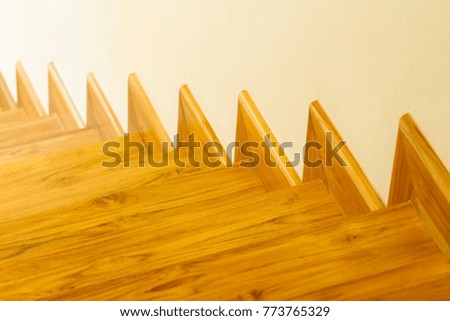 Teak wood stairs