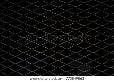 Dark Metal square Pattern or background.