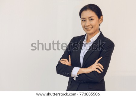 happy young businesswoman 