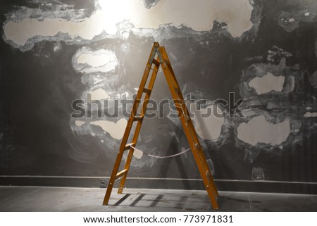 Painter wooden ladder