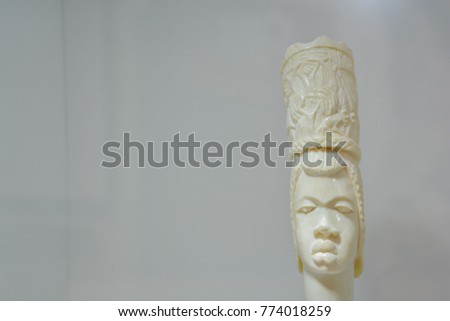 Picture of a Statue Made by Elephant Ivory