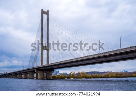 cable bridge across the river