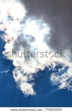 abstract texture background of the fluffy sky cloud