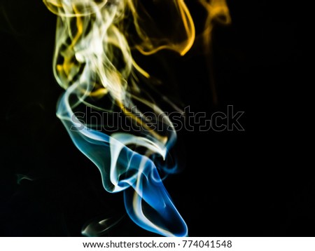 colorful smoke dark background