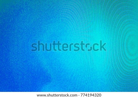 An abstract sky blue background with waves, light interference, moire