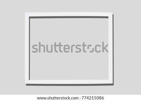 white wood frame on a white wall