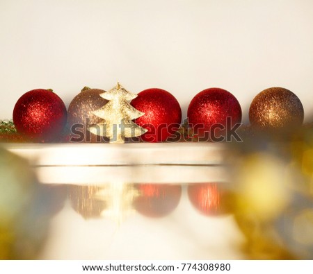 Picture of christmas concept over white background. 