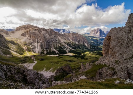  Odle and Sassolungo in Dolomites, Italy