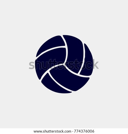 volleyball icon vector illustration. ball icon