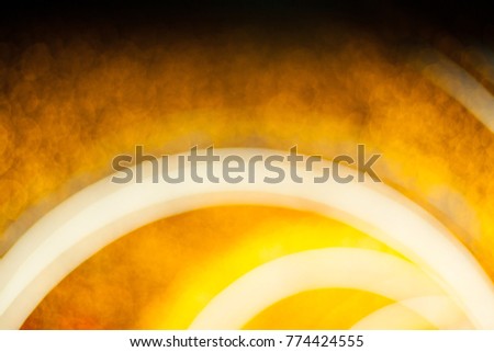 Background picture, colour light and blurry white line light
