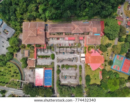 Aerial photo over the University of Malaya