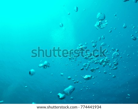 air bubbles in water