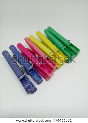 variety color cloth clip hanging