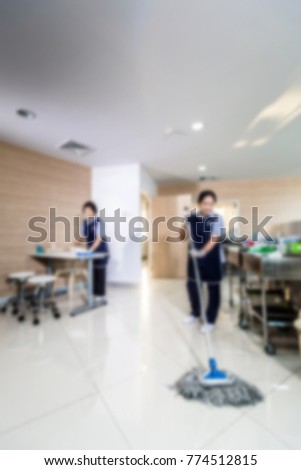 Picture blurred for background abstract and can be illustration to article of service and  hygiene
