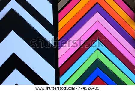 colourful framing angle