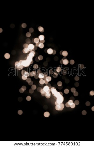 Soft bokeh lights made from a defocused photo of Christmas garland lights