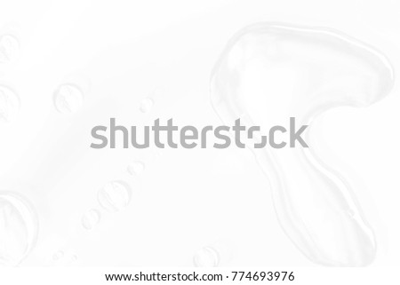 Abstract Water Drop White Background