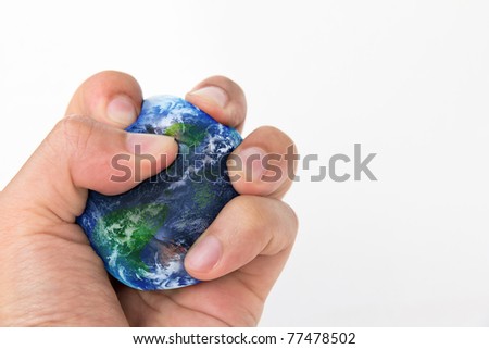 concept image of human Harm The Earth
