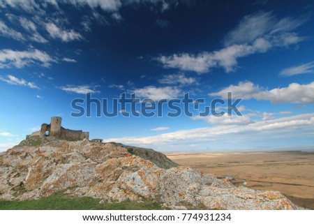 Enisala fort in Danube Delta 